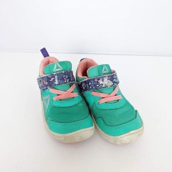 Reebok Green Emoji Sneakers Tennis Shoes Toddler 8 - Picture 1 of 5